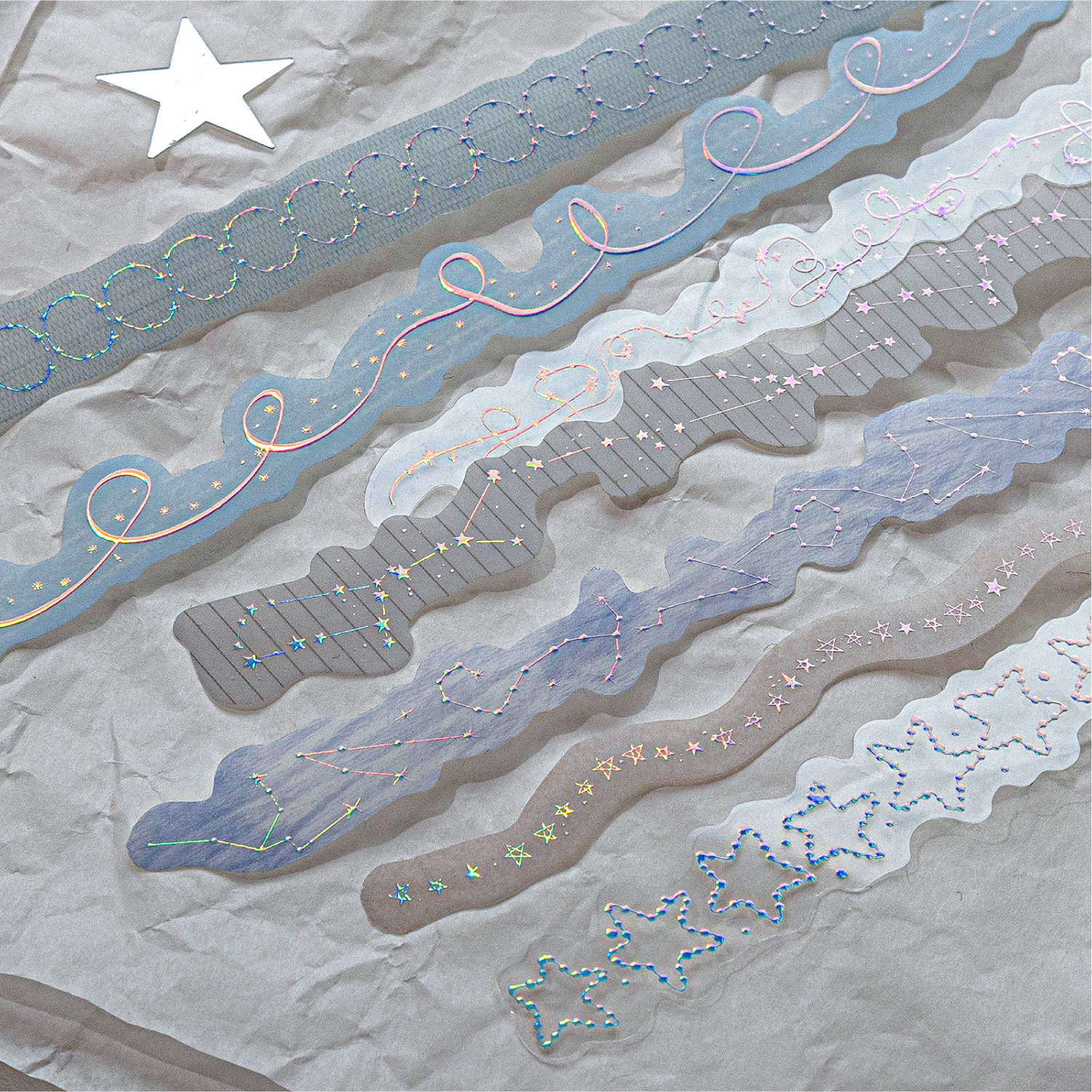 捕捉星星PET立体烫银白墨贴纸包ins梦幻星星烫银手账贴画手帐素材,文具电教/文化用品/商务用品,贴纸/立体贴纸,淘宝优惠券,粉丝福利购,淘宝优惠卷