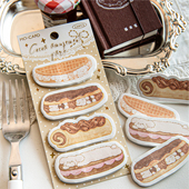 奶油面包坊白牛皮纸便利贴 可爱留言索引贴备忘记事N次贴便签贴纸