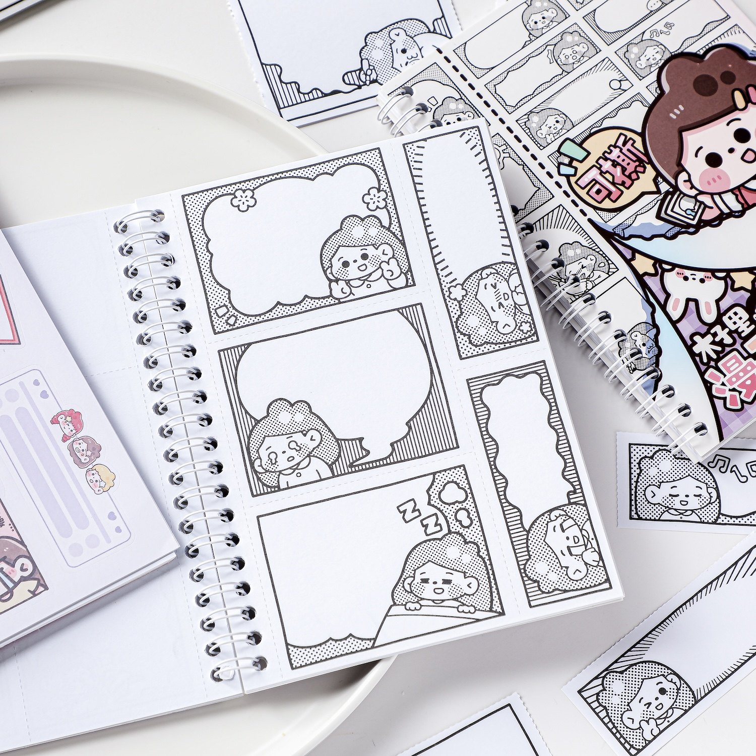 木子里漫画框便签本 无粘性diy便签纸手帐装饰素材日记笔记打底,文具电教/文化用品/商务用品,便签本/便条纸/N次贴,淘宝优惠券,粉丝福利购,淘宝优惠卷