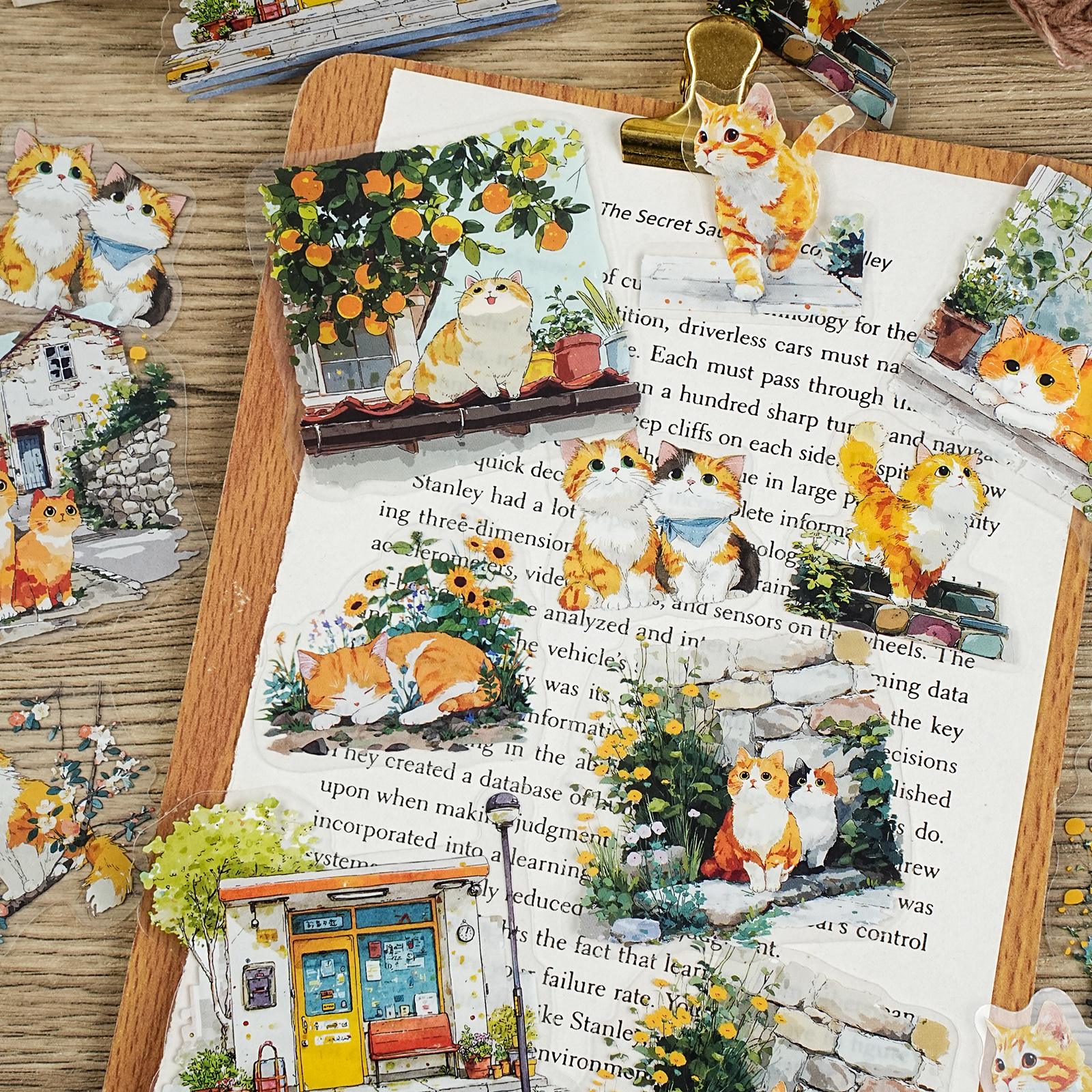 喵喵的日常系列PET贴纸包