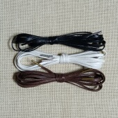 3MM细孔用油蜡扁鞋 带 皮鞋 带细窄皮鞋 绳带专卖金属头打蜡带马丁靴