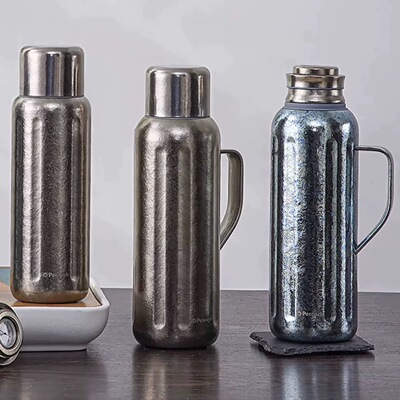 peacock孔雀纯钛保温杯大容量水壶高档礼盒男焖茶壶茶杯顺丰发货