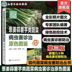 新型生物菌剂绿色防控虫害防治 书再版 现代蔬菜病虫害防治丛书葱姜蒜薯芋类蔬菜病虫害诊治原色图鉴第三版 蔬菜病虫害诊治