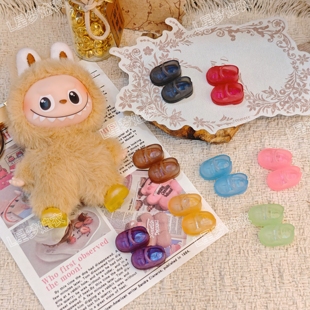 鞋子适用迷你版拉布布4.0鞋子mini版labubu心底密码配饰 玩具配件