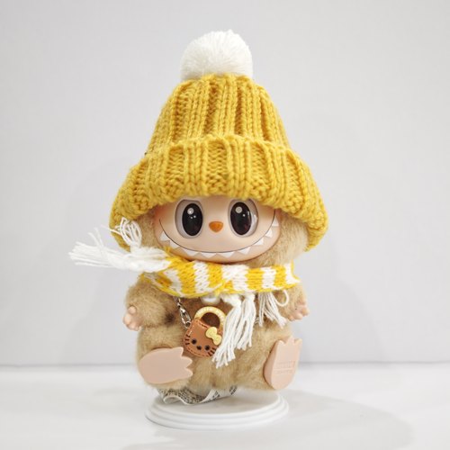 ins呆萌花生企鹅玩偶公仔毛绒玩具配饰帽子围巾玩偶可爱超萌新品
