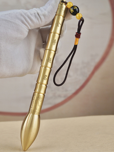 纯铜文昌笔金榜题名挂件黄铜毛笔摆件文房四宝送学生礼物搭配笔筒