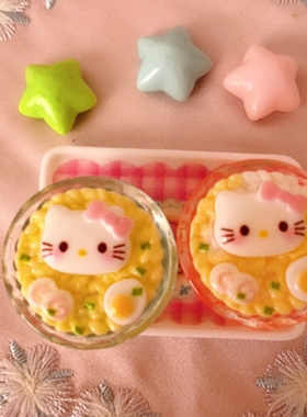 仿真微缩定制食玩立体KT泡面碗diy树脂配件娃娃屋过家家场景摆件