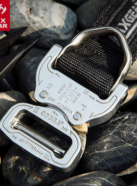 MAXGEAR过山风战术内腰带 男军迷户外尼龙眼镜蛇自动扣机能风腰带