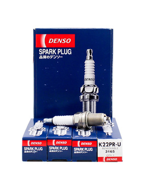 电装镍合金火花塞K22PR-U适配帕萨特B5 哈弗H6 途观 A4昊锐 4支装