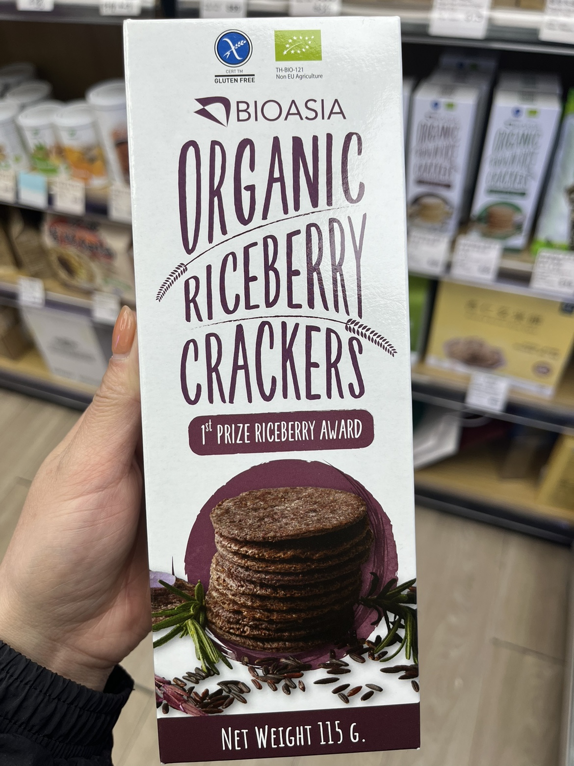 Bioasia有机糙米餅 黑米 綠茶海苔 酸奶韭菜 海盐脆饼干 无麸质