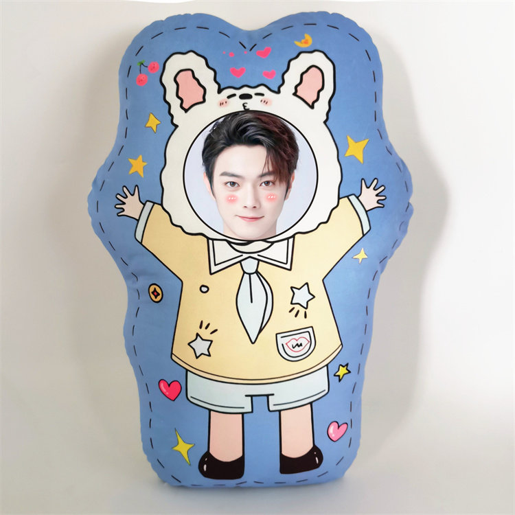 许凯人形抱枕定制照片diy异形靠垫枕头q版公仔真人娃娃玩偶送礼物