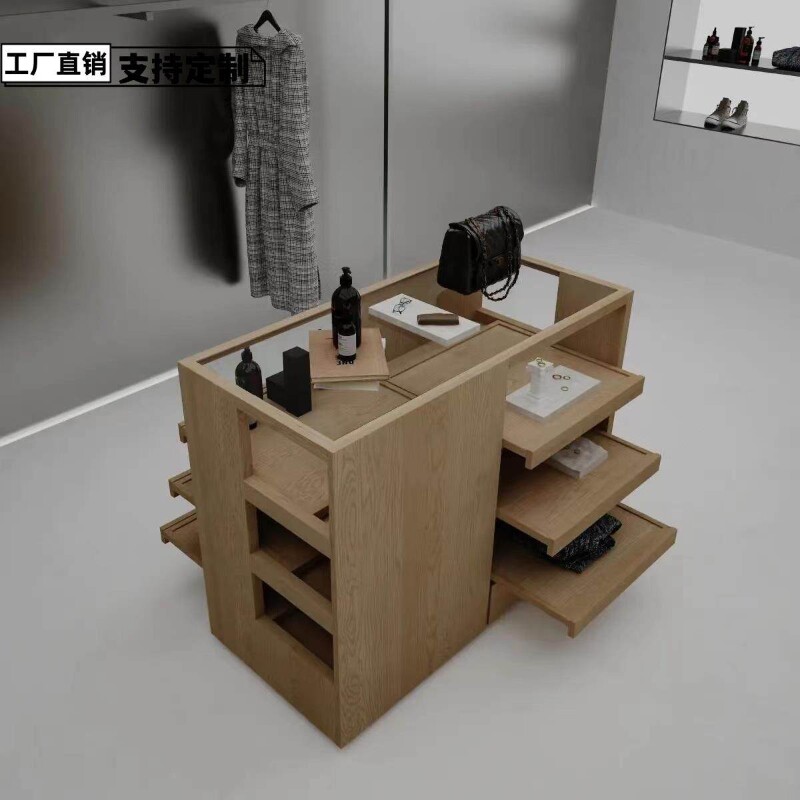 简约轻奢饰品柜展示柜中岛桌边柜