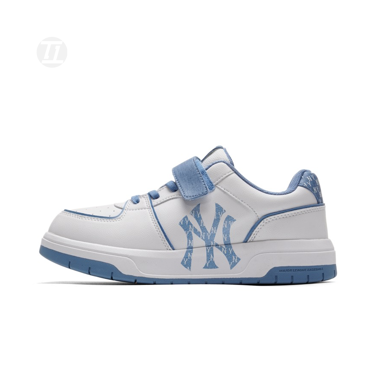 26新款MLB儿童板鞋男女童NY暗纹老花魔术贴运动休闲鞋 7ASXJM26N,运动鞋new,运动休闲鞋,淘宝优惠券,粉丝福利购,淘宝优惠卷