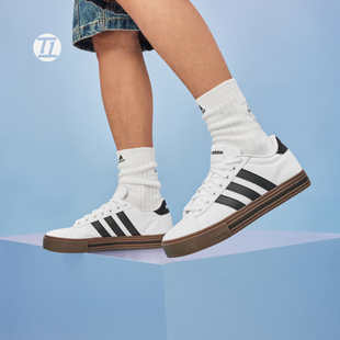 阿迪达斯ADIDAS DAILY 4.0男女复古低帮休闲运动小白鞋板鞋JR0077