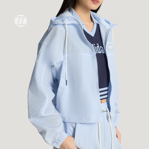 ADIDAS三叶草 OG WINDBREAKER JACKET 运动连帽夹克外套 KT3056