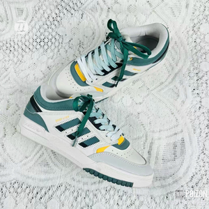 三叶草ADIDAS DROP STEP LOW男女同款低帮复古休闲板鞋GW9735