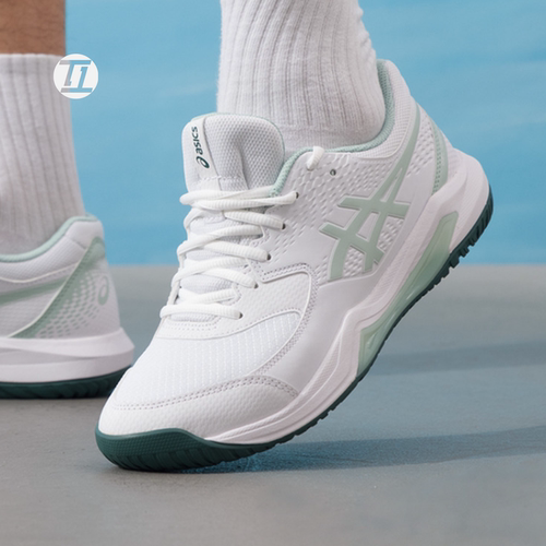 黑白网球鞋运动鞋亚瑟士Asics