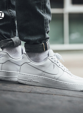 耐克NIKE AIR FORCE 1 全白AF1空军一号男女鞋休闲板鞋314192-117