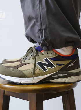 New Balance 990V3系列复古轻便户外休闲透气缓震休闲鞋M990BT3