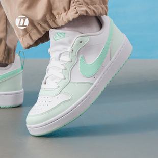 FZ3539 耐克NIKE LOW低帮大童白绿防滑休闲板鞋 BOROUGH 100 COURT