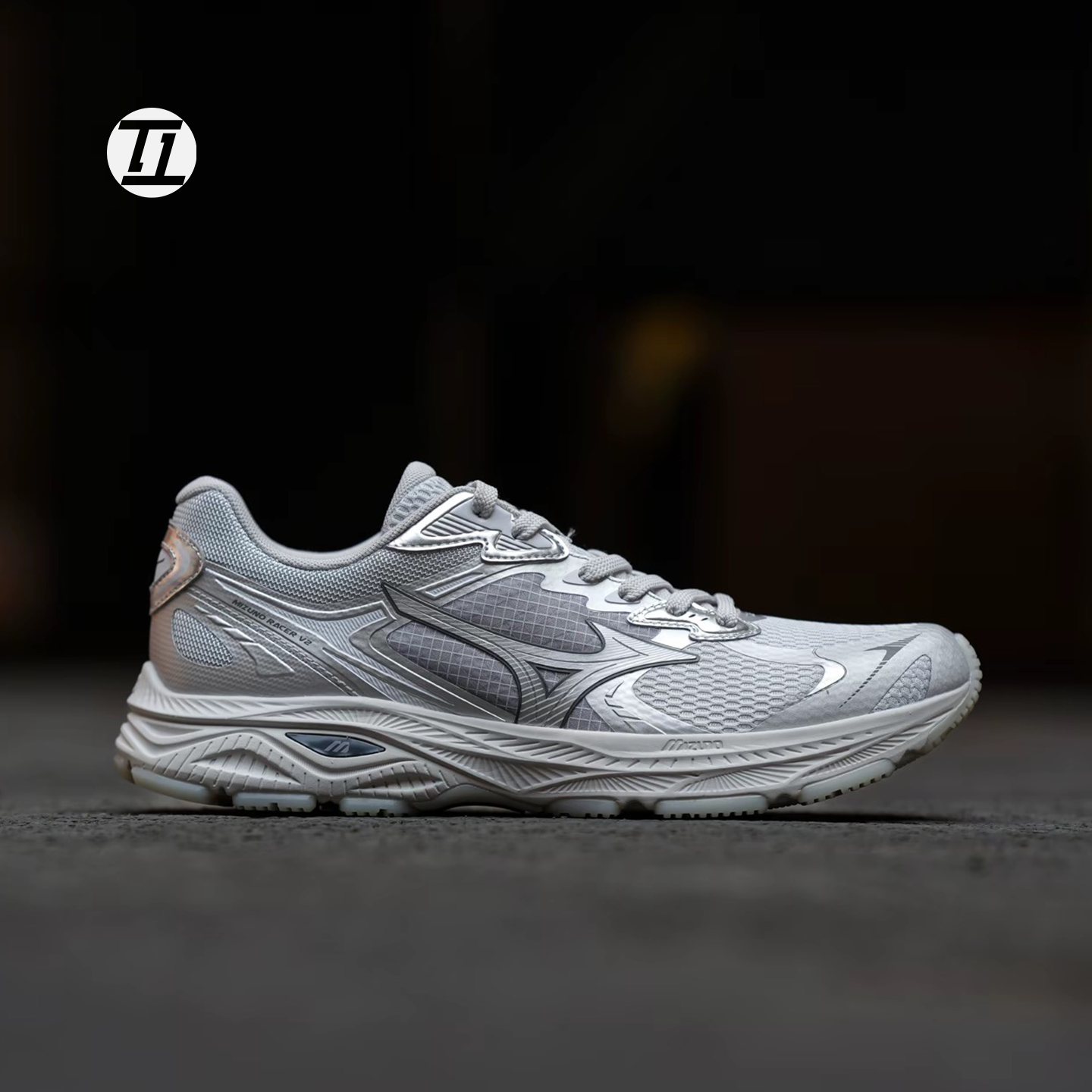 美津浓/Mizuno RACER V2复古机能缓震街头织物运动鞋跑鞋D1GH2506