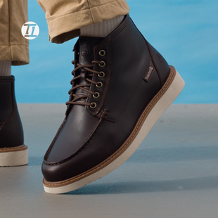中帮靴轻便城市通勤透气皮革 A1JTW 男鞋 Timberland添柏岚
