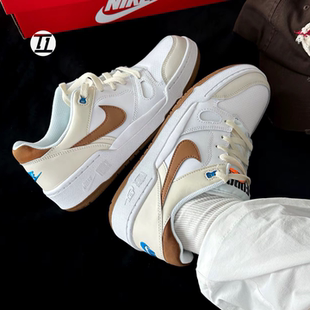 耐克/NIKE Full Force 潮流舒适 黑白 白红运动鞋板鞋 FB1362-101