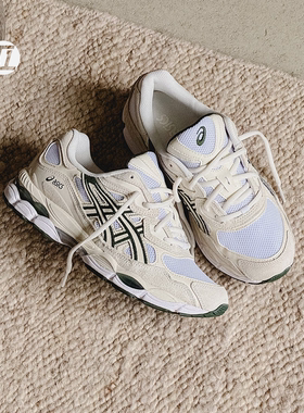 Asics/亚瑟士 Gel-NYC灰白蓝圆头缓震防滑耐磨跑步鞋1203A383-111