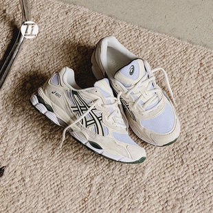 1203A383 Asics NYC灰白蓝圆头缓震防滑耐磨跑步鞋 Gel 111 亚瑟士