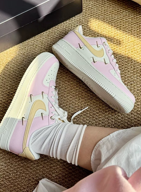 耐克/Nike Air Force 1 AF1 小麦色 男子运动中帮板鞋 DJ9158-200