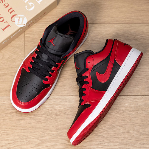 AJ1黑红低帮新年款男子运动鞋