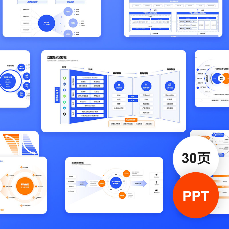 ppt模板互联网大厂逻辑架构分析结构精选框架工作汇报素材模版