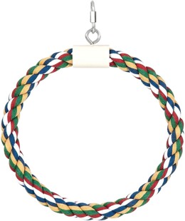 鹦鹉啃咬玩具 棉绳子棉绳秋千 啃咬 攀爬 鹦鹉吊环 鸟笼鸟玩具