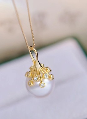 DIY手工制作珍珠项坠不含珍珠单个吊坠银饰 s925纯银吊坠配件