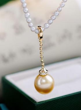 DIY手工制作珍珠项坠不含珍珠多功能开口吊坠银饰 s925纯银配件