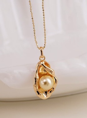 DIY手工制作珍珠项坠吊坠银饰 s925纯银挂坠不含链半成品空托配件