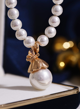 DIY珍珠配件s925纯银多功能二用可拆卸复古气质项坠项链坠配饰品