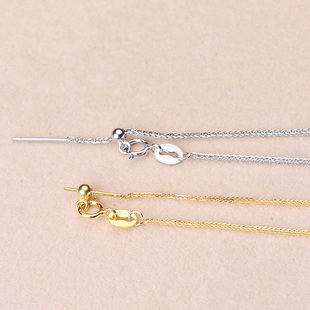 珍珠项链配件s925纯银多功能硅胶球肖邦链套链 diy吊坠项坠手工饰