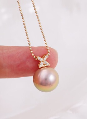 DIY手工制作珍珠项坠吊坠银饰 s925纯银挂坠不含链半成品空托配件