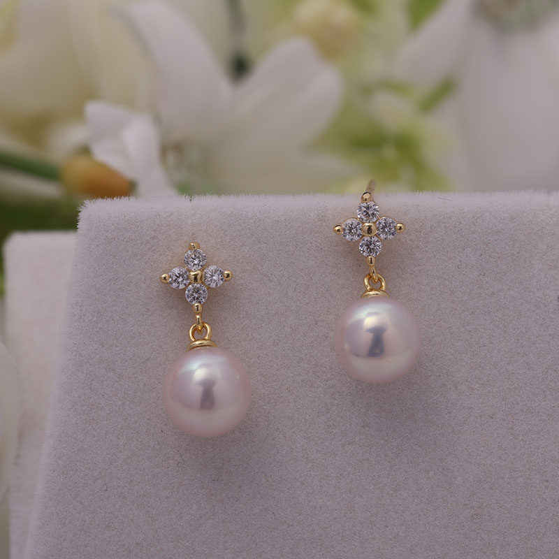 s925纯银手工diy制作耳钉