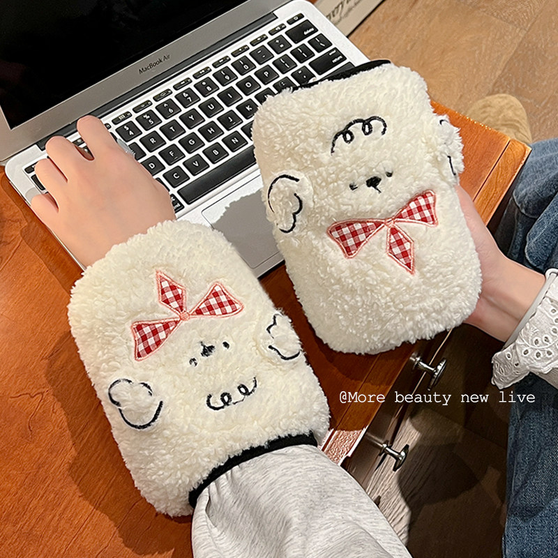 毛绒袖套2025年新款防脏防污羽绒服套袖男女童上学耐脏秋冬季护袖