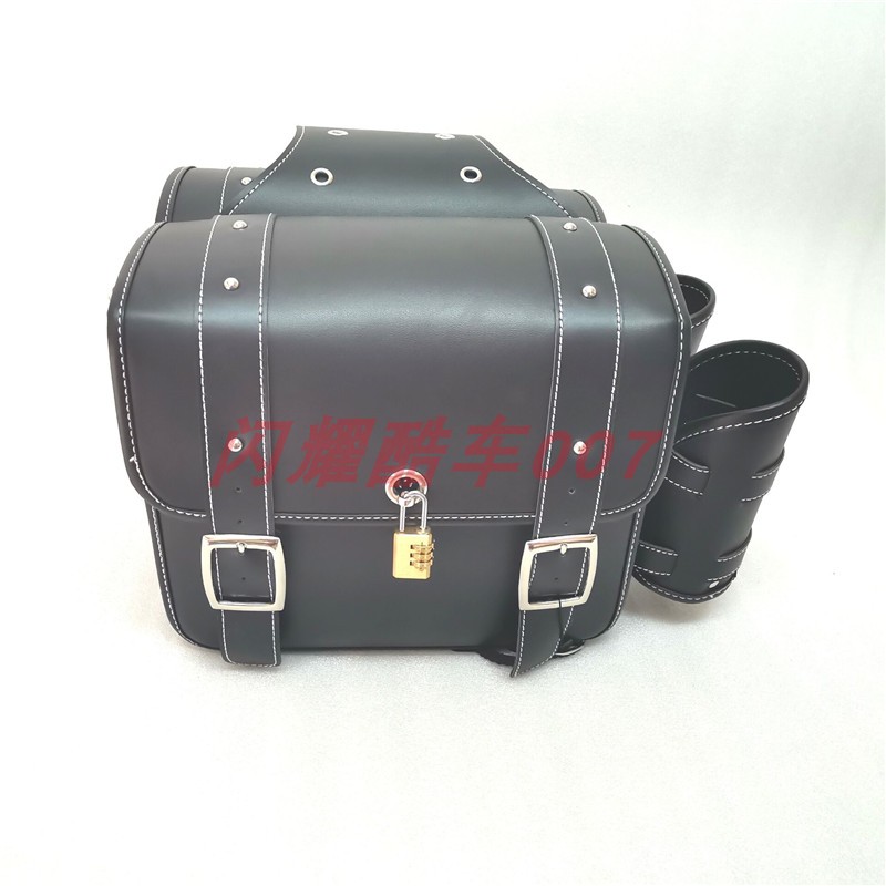 复古摩托车改装边包力帆V16龙嘉V途奔达250P通用挂包侧边箱马鞍包