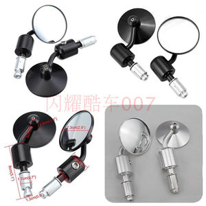 V咖GN游侠天俊棍王复古摩托车改装通用CNC手把镜车把后视镜反光镜