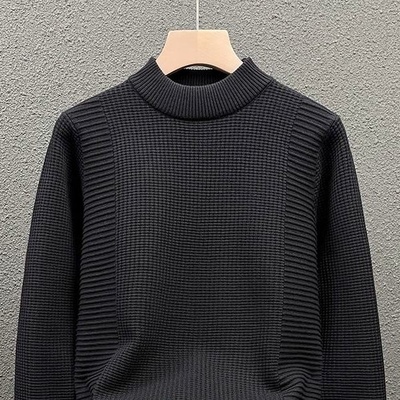 半高领毛衣男秋冬新款保暖内搭修身针织衫高端潮牌休闲痞帅打底衫