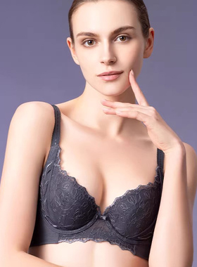 黛安芬专柜正品逆龄蔓叶新品有钢圈小胸聚拢性感文胸16R9017