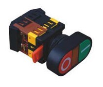 APBB-22N-25N 双键带灯 按钮开关 双位 带灯自复开关 铜件