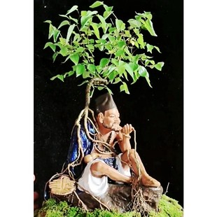 石湾济公陶瓷摆件济颠和尚点石成金怀旧复古风中式活佛供奉装饰品