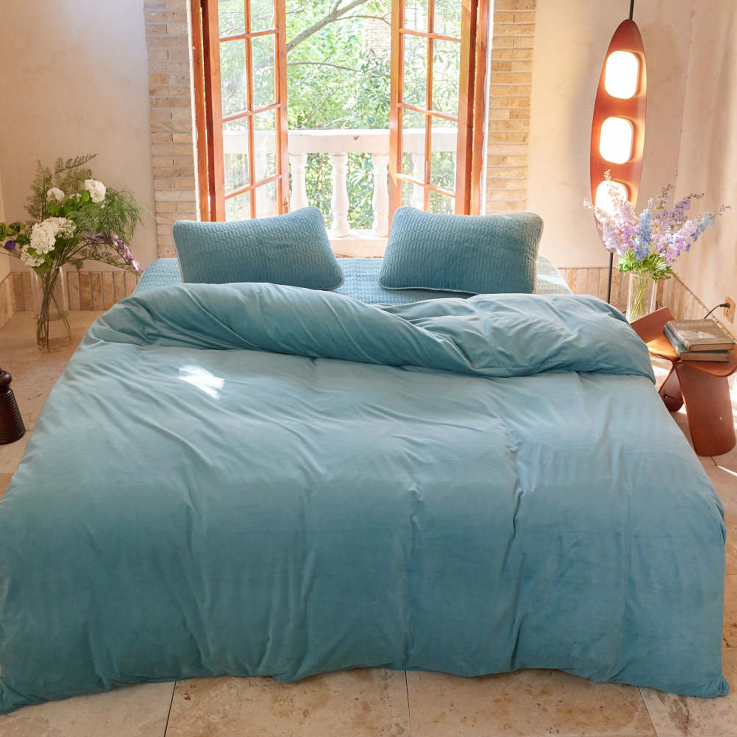 泰国PAPATYA乳胶婴儿绒垫四件套