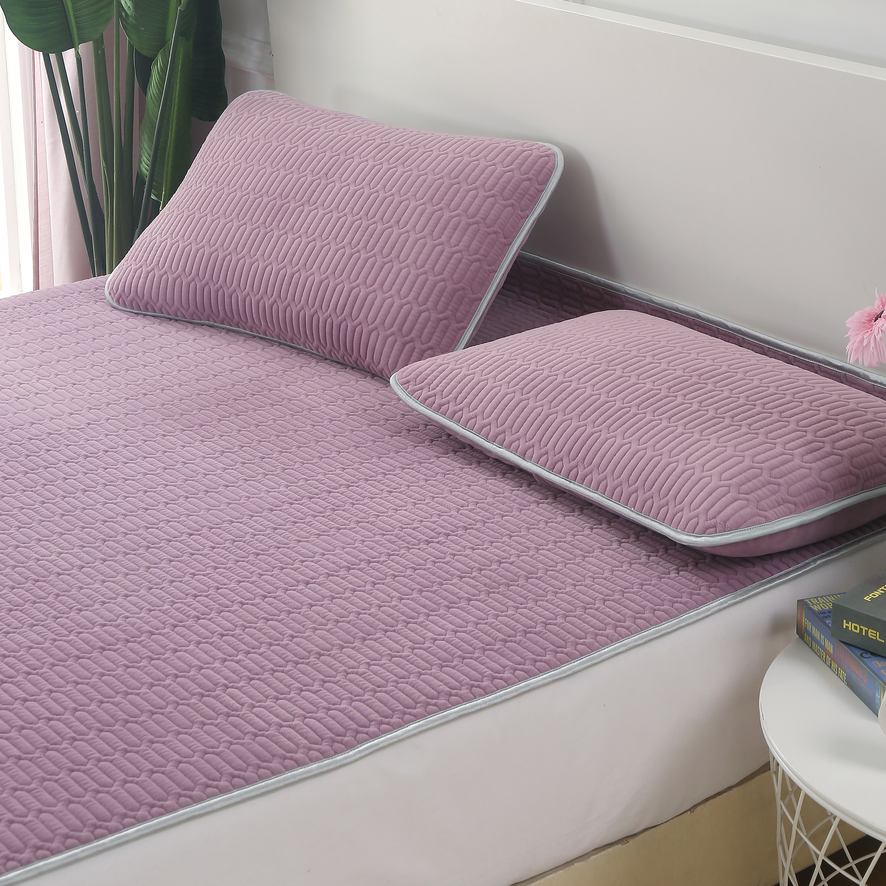 泰国PAPATYA乳胶床垫三件套冬季床褥可水洗夏季家用凉席加厚垫子