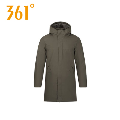 361361运动羽绒服男2025年冬季新款连帽中长款保暖外套552444312